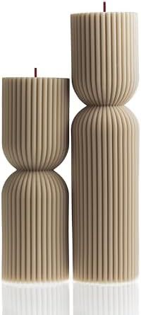 Hourglass Pillar Candle