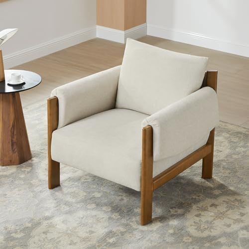white accent chair