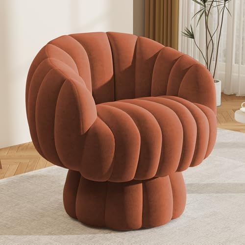 360 Degree Barrel Swivel Accent Sofa Chair