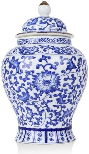 Chinoiserie Blue White Ginger Jars