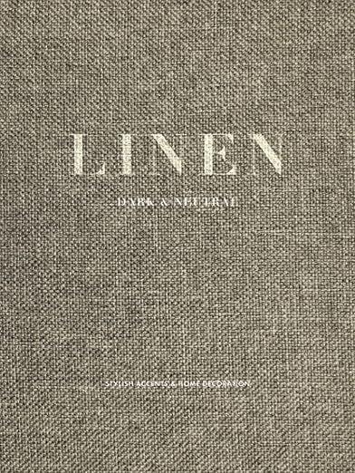 Linen texture beige book cover