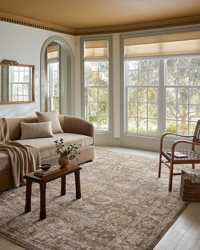 cream turkish patterned rug