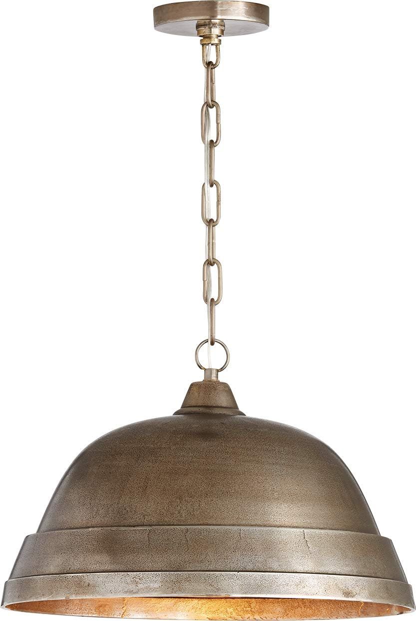 Sedona Handcrafted Sand Cast Aluminum Industrial Metal Dome Pendant