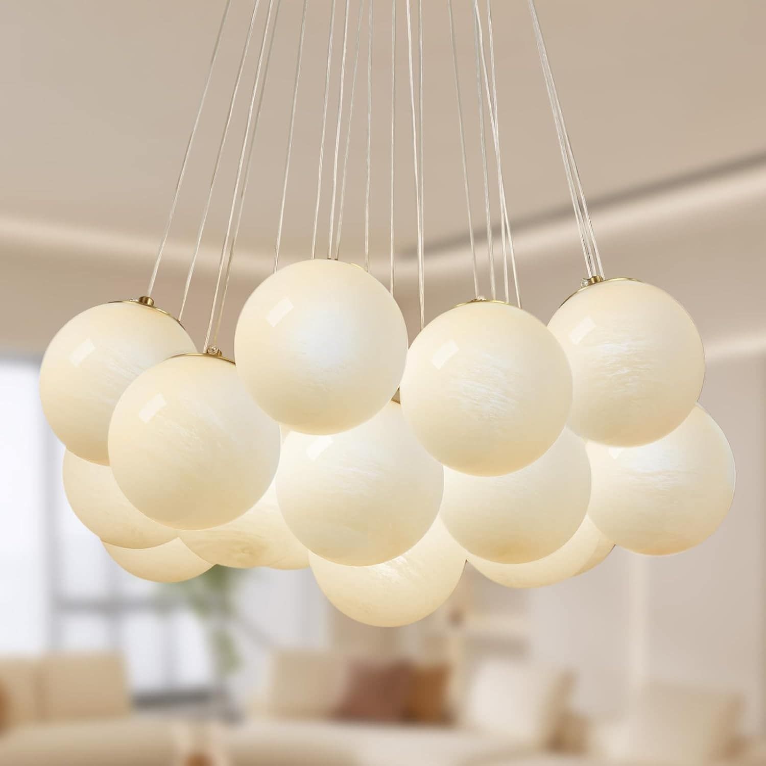 Wansi Shine Bubble Globe Chandeliers